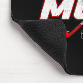 ホッケーママは女性のためにティーズ母の日のヴィンタグ マウスパッド (コーナー)