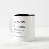 ホッケーママ定義 ツートーンマグカップ (正面左)