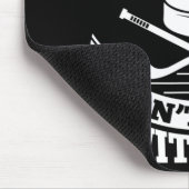 ホッケーママ私とパックしないおもしろいアイスホッケーモテ マウスパッド (コーナー)