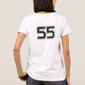 ホッケーママ ホットピンク Tシャツ (裏面)