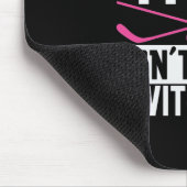 ホッケーママ"私と一緒にパックしない" マウスパッド (コーナー)