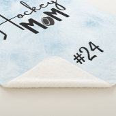 ホッケーマムリンクギアブランケット書道ブルーアイス シェルパブランケット (3/4)