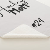 ホッケーマムリンクギア毛布書き灰色 シェルパブランケット (3/4)