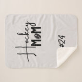 ホッケーマムリンクギア毛布書き灰色 シェルパブランケット (正面(横))