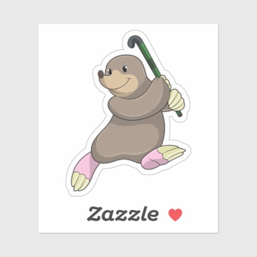 ホッケーモールアットホッケーこうもり シール (シート)