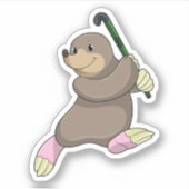 ホッケーモールアットホッケーこうもり シール (正面)