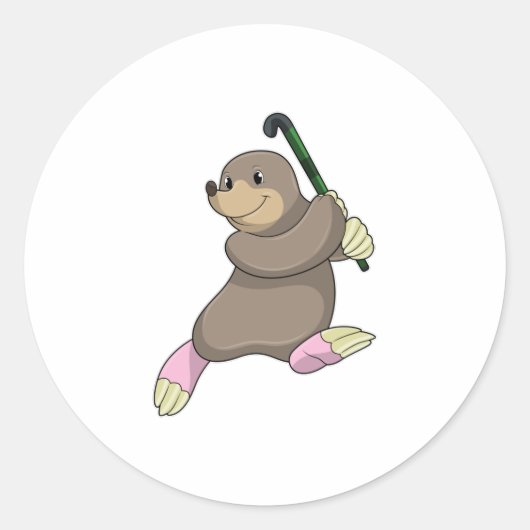 ホッケーモールアットホッケーこうもり ラウンドシール (正面)