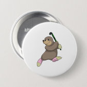 ホッケーモールアットホッケーこうもり 缶バッジ (正面&裏面)