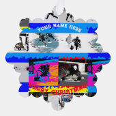 ホッケーライフ – アイスホッケープレイヤー オーナメントカード (正面)