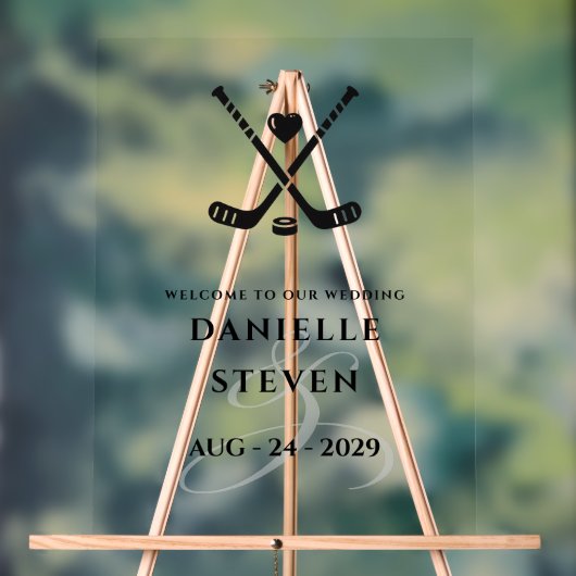 ホッケーラブウェルカム アクリルサイン (ニュートラル)