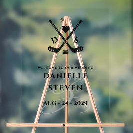 ホッケーラブウェルカム アクリルサイン