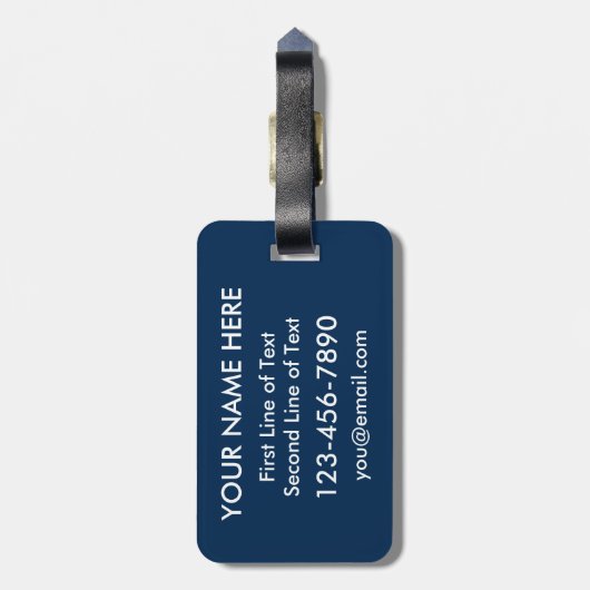 ホッケーリンクタイポグラフィカスタムラゲッジタグ ラゲッジタグ (裏面縦)