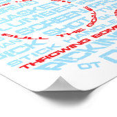 ホッケーリンク書体ポスター ポスター (角)