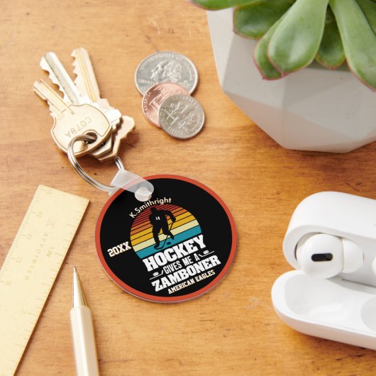 ホッケー与え私のZamboner キーホルダー (デスク)