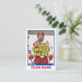 ホッケー収集可能トレーディングカード |青 コーリングカード (スタンド正面)