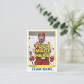 ホッケー収集可能トレーディングカード |黄色 コーリングカード (スタンド正面)