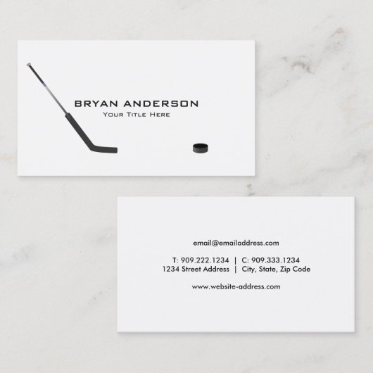 ホッケー名刺 名刺 (正面/裏面)