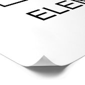 ホッケー周期表のPUCK要素 ポスター (角)