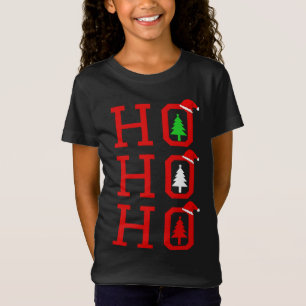ホッケー小妖精や小人マッチングファミリークリスマスパーティーパジャマ Tシャツ