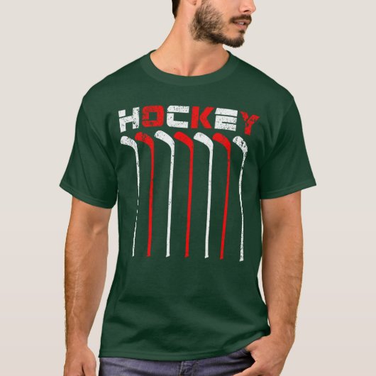 ホッケー少年 アイスホッケー選手 少年 Tシャツ (正面)