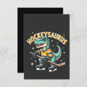 ホッケー恐竜愛好家 サンキューカード (正面/裏面)