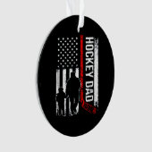 ホッケー愛好家 |アメリカンホッケーパパ オーナメント (正面)