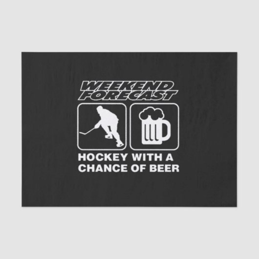 ホッケー愛好家 | Hockey With A Chance Of Beer 薄葉紙 (正面)