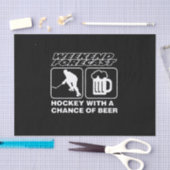 ホッケー愛好家 | Hockey With A Chance Of Beer 薄葉紙 (クラフト)