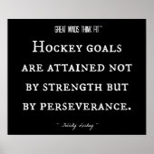 ホッケー感動的引用文003 ポスター (正面)