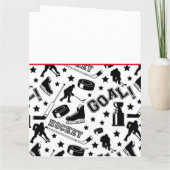 ホッケー感謝していコーチスポーツチームカラーおもしろい カード (裏面)