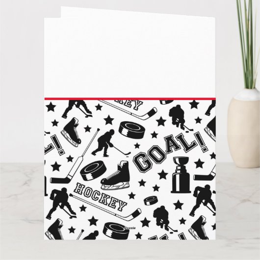 ホッケー感謝していコーチスポーツチームカラーおもしろい カード (裏面)