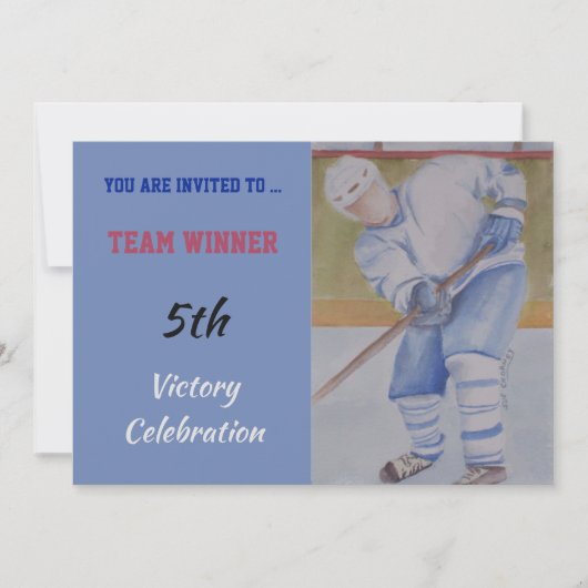 ホッケー招待状 招待状 (正面)