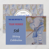 ホッケー招待状 招待状 (正面/裏面)