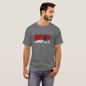 ホッケー文字赤 Tシャツ (正面フル)