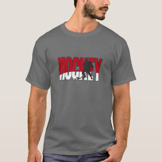 ホッケー文字赤 Tシャツ