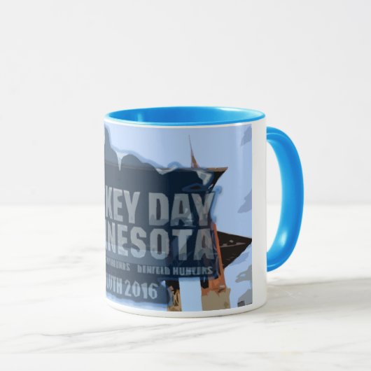 ホッケー日のミネソタ2016年のダルースの記念するマグ マグカップ (正面右)