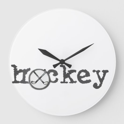 ホッケー時計 ラージ壁時計 (正面)