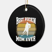 ホッケー最高のプキン・ママ セラミックオーナメント (左)