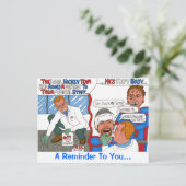 ホッケー歯科医リマインダーポストカード ポストカード (スタンド正面)