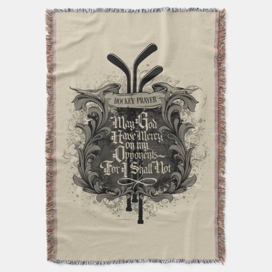 ホッケー祈りの言葉 スローブランケット (正面縦)