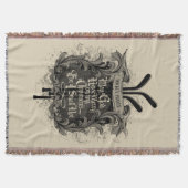 ホッケー祈りの言葉 スローブランケット (正面)