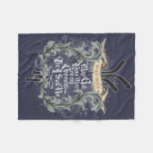 ホッケー祈りの言葉 フリースブランケット (正面(横))