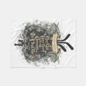 ホッケー祈りの言葉 フリースブランケット (正面(横))