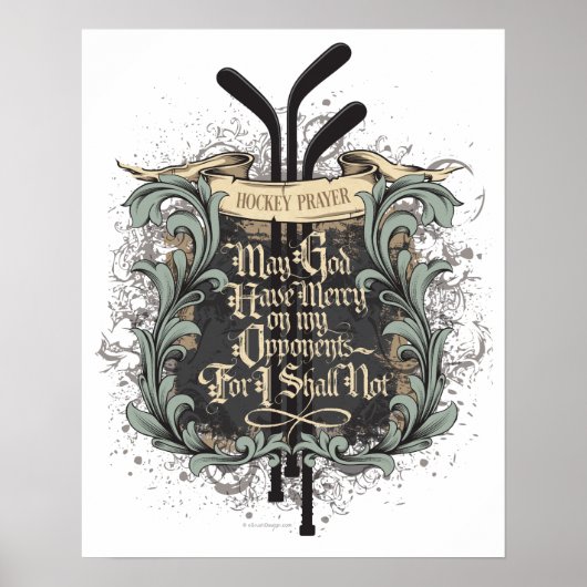 ホッケー祈りの言葉 ポスター (正面)