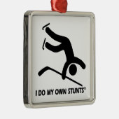 ホッケー私の自身の発育阻害 メタルオーナメント (右)