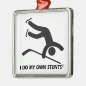 ホッケー私の自身の発育阻害 メタルオーナメント (左)