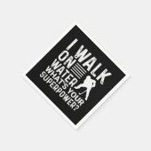 ホッケー私は水中を歩く スタンダードカクテルナプキン (角)