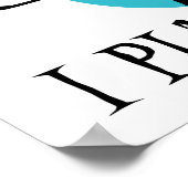 ホッケー私を怖がらせることはできないTシャツとギフト ポスター (角)