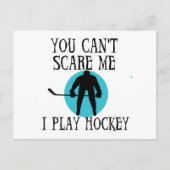 ホッケー私を怖がらせることはできないTシャツとギフト ポストカード (正面)