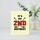 ホッケー第2回誕生日Tシャツとギフト ポストカード (スタンド正面)